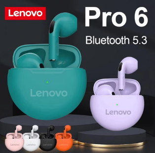 Lenovo Pro6 Fone De Ouvido Sem Fio - Mundo Virtual