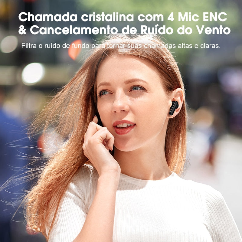 Fone De Ouvido QCY T13 ANC 4- MUNDO VIRTUAL