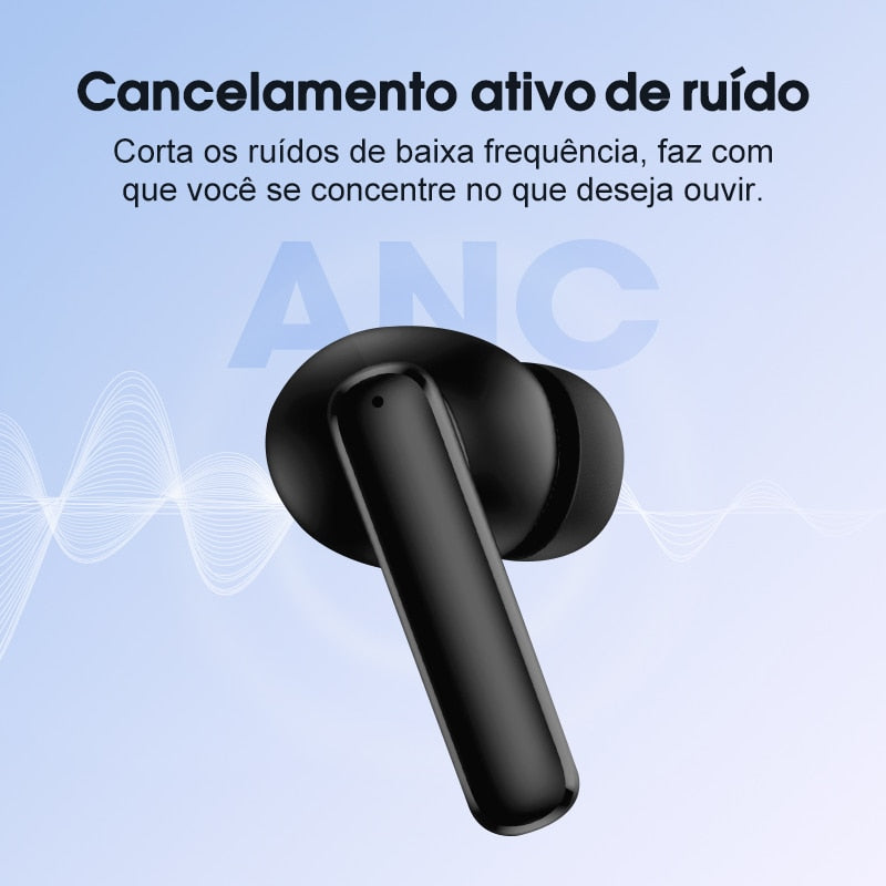 Fone De Ouvido QCY T13 ANC 4- MUNDO VIRTUAL