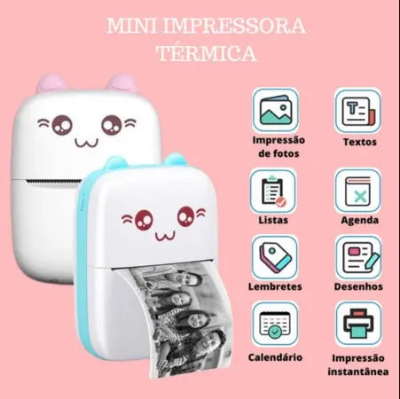 Mini Impressora Térmica Portátil - Mundo Virtual