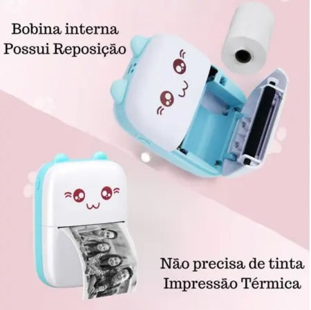 Mini Impressora Térmica Portátil - Mundo Virtual